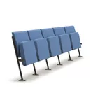 Audio auditoriestol medium høy rygg i rekker Fora Form
