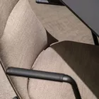 Fjell chair has a practical gap between seat and back for easy maintenance Fora Form