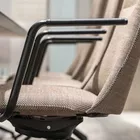 Fjell chairs with leather detail on armrest Fora Form