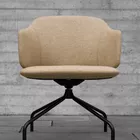 Dwell meet chair with black base from Fora Form