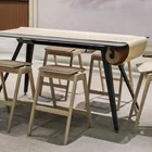 Knekk bord og krakk med setebrikke i ullfilt Fora Form