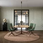 Møterom med Fjell stoler kvart bord og Noteh ylle fra Fora Form low