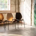 City chairs in leather veneer and plastic at Material matters Fora Form