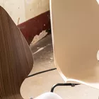 City chairs in veneer and plastic at Material Matters Fora Form