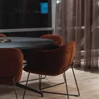 Dwell chairs with sled base at Fora Form