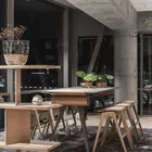 Knekk bar stool and Knekk table Note shelf at Fora Form