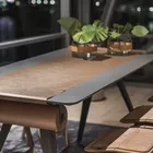 Knekk table and Knekk bar stools at Fora Form