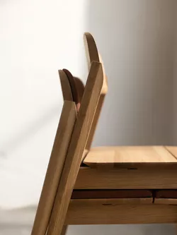 Knekk chair in a stack from Fora Form