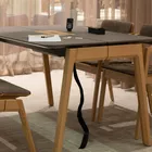 Knekk wood table bench and chairs from Fora Form