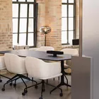 Dwell chairs and ON collection lamp in Fora Form showroom in Copenhagen