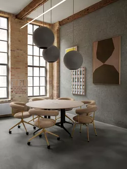 BUD chairs and Kvart table at Fora Forms showroom in Copenhagen HR