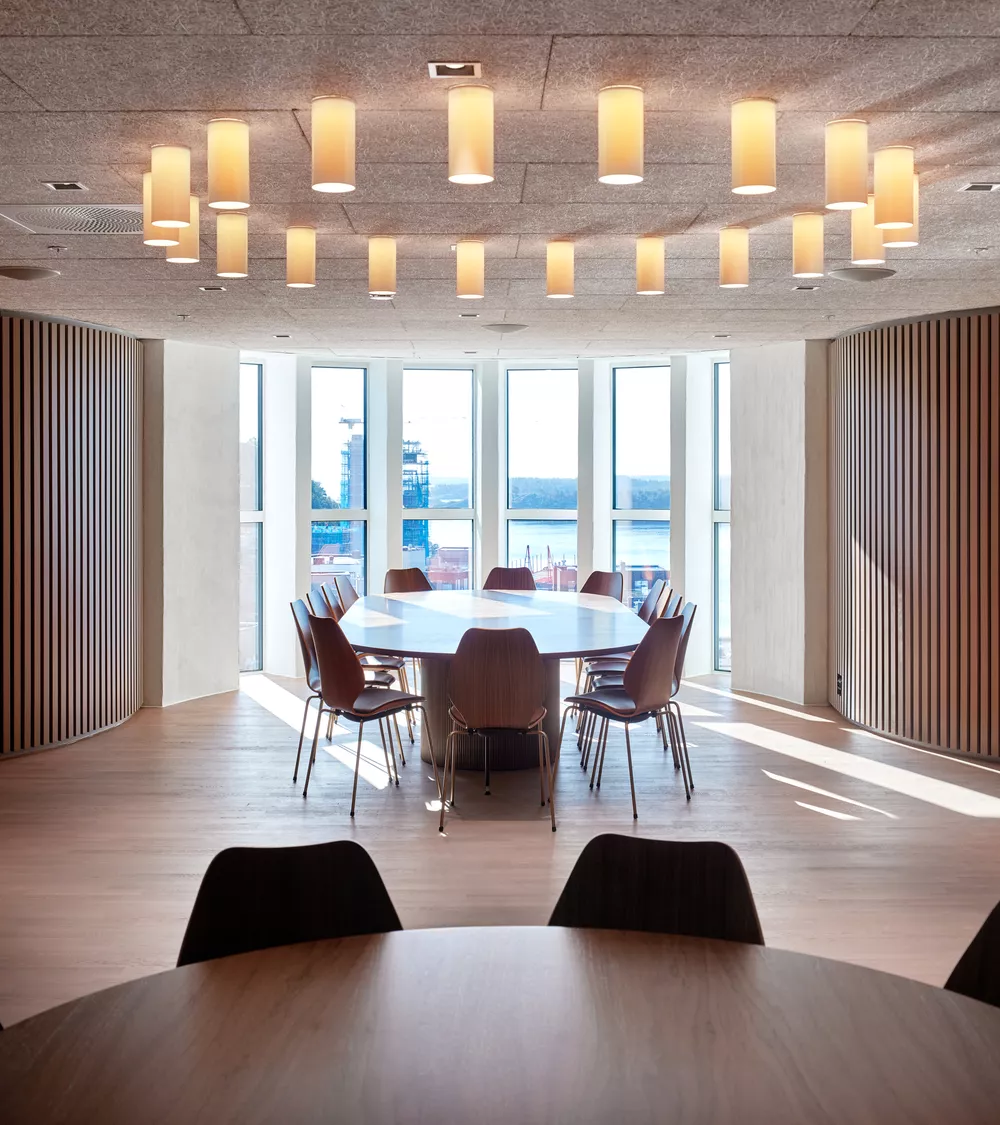 A meeting room with City chairs at Kunstsilo from Fora Form