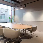 Dwell chairs and Kvart table in a conference room by Fora Form Photo Cahtrine Holst IV