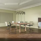 Atrium focus in blended green environment Roma Table Fora Form
