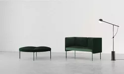 Senso sofa som toseter og pall i velur Fora Form