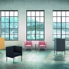 Gamle Fora Form fabrikk med Senso stoler og Senso sidebord