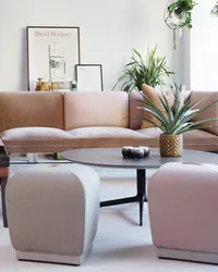 Senso modulsofa med Camp bord og Misto puffer Fora Form