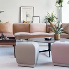 Senso modulsofa med Camp bord og Misto puffer Fora Form