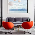 Senso sofa med lav rygg Cup kaffebord og Planet stoler Fora Form