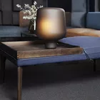 Senso pall med bord og understell i mørkbeiset eik Fora Form