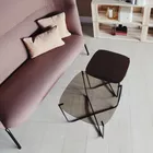 Tind 1500 H sofa med Root bord i glass og valchromat Fora Form
