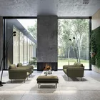 Otis sofa chairs and ottoman from Fora Form