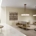 Senso Frame sofa paller og S bord i en rolig arbeidssone fra Fora Form LR