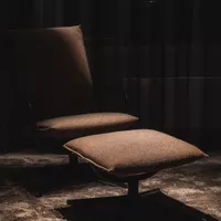 Camp Ottoman and chair at Fora Form
