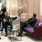 ON floor lamp Otis sofa Dwell chair from Fora Form