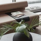 Up sofa table on the Up sofa together with a Camp Table Fora Form