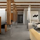 Up sofa and Dwell chairs in our showroom in cph Fora Form 16460