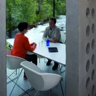 3 Popcorn stol og Clip bord kafebord