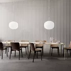 Atrium I og II Atrium Wood og Clip bord i en kantine fra Fora Form Ordinary