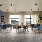 Clip Noir tables with Atrium chairs from Fora Form HR