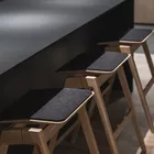 Knekk bar stools in oak at Fora Form