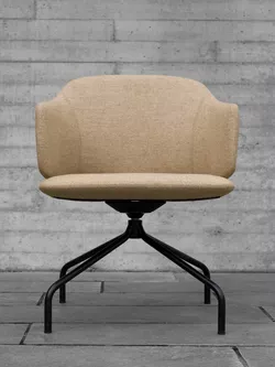 Dwell meet chair with black base from Fora Form