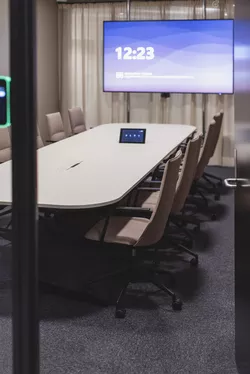 Fjell chairs by Fora Form in a meeting room at Autostore