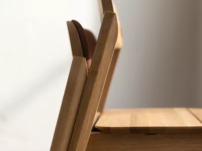 Knekk chair in a stack from Fora Form
