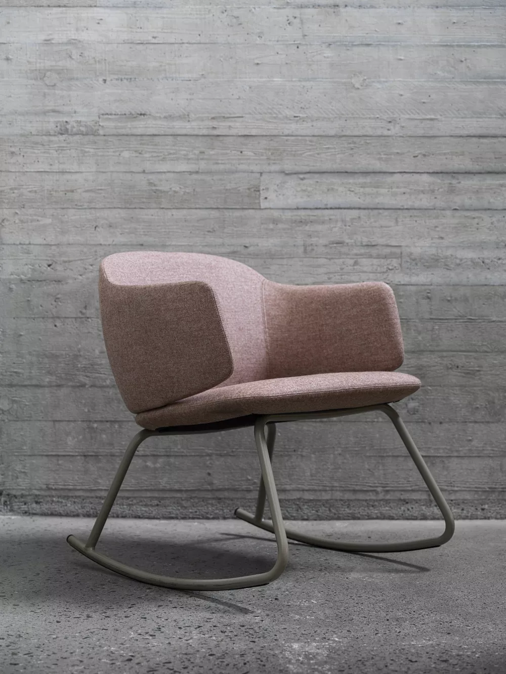 A Pink Dwell rocker from Fora Form