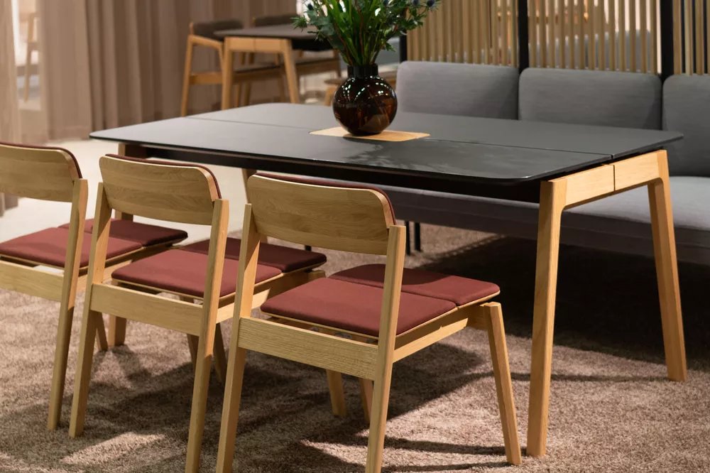 Knekk chairs and wood table from Fora Form Lasse Olsson Photo