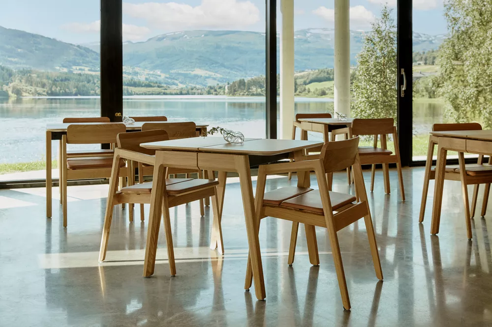 Fora Form Knekk furniture in Elva restaurant