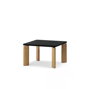 Bast 635x635 Square Nero4023 oak natural Raw Aluminium Fora Form