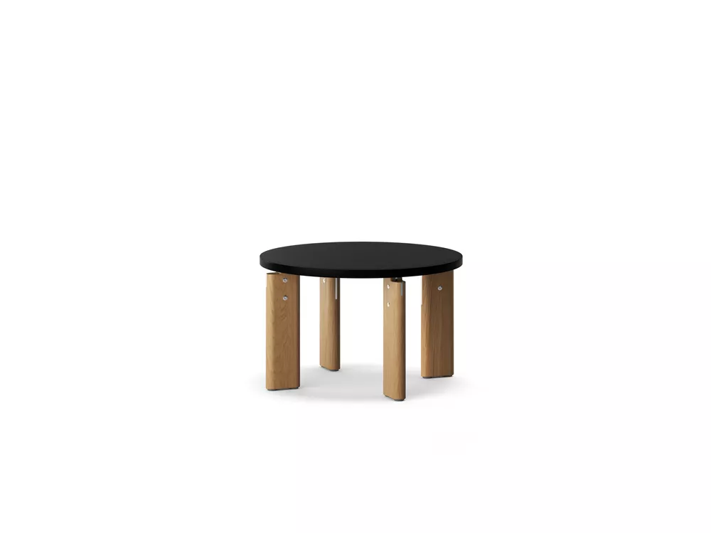 Bast Ø635 Round Nero4023 Oak natural Raw Aluminium Fora Form