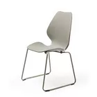 City beige plast stol med meier Fora Form