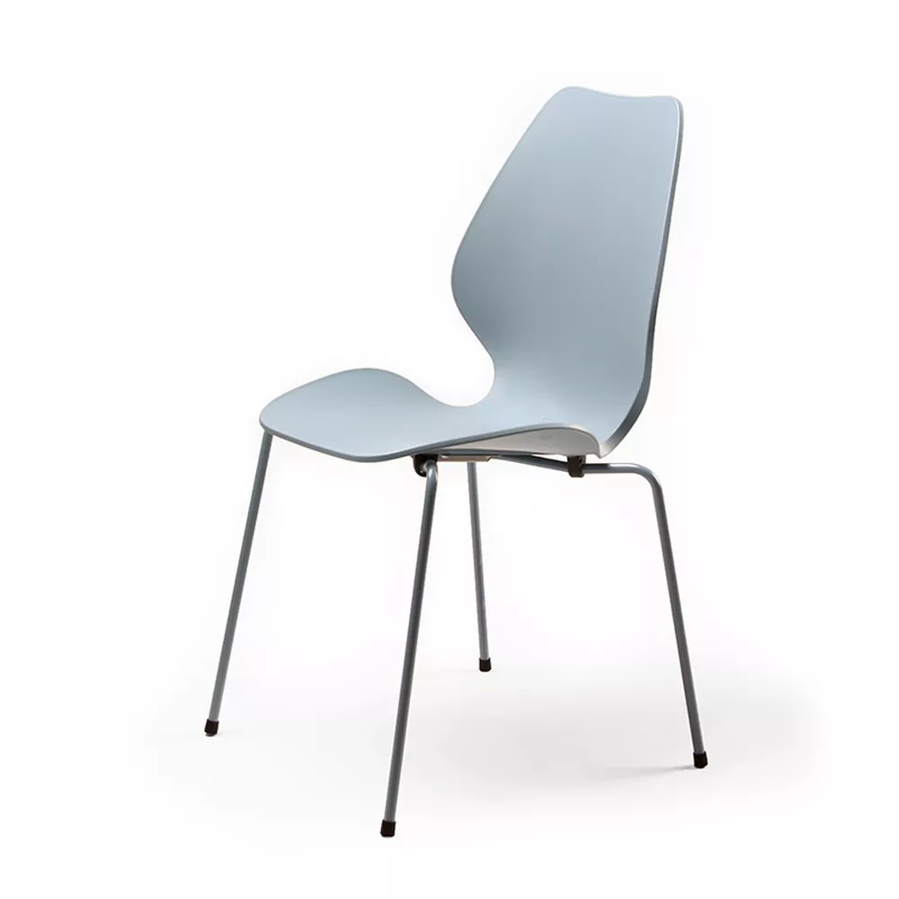City gråblå plast stol Fora Form