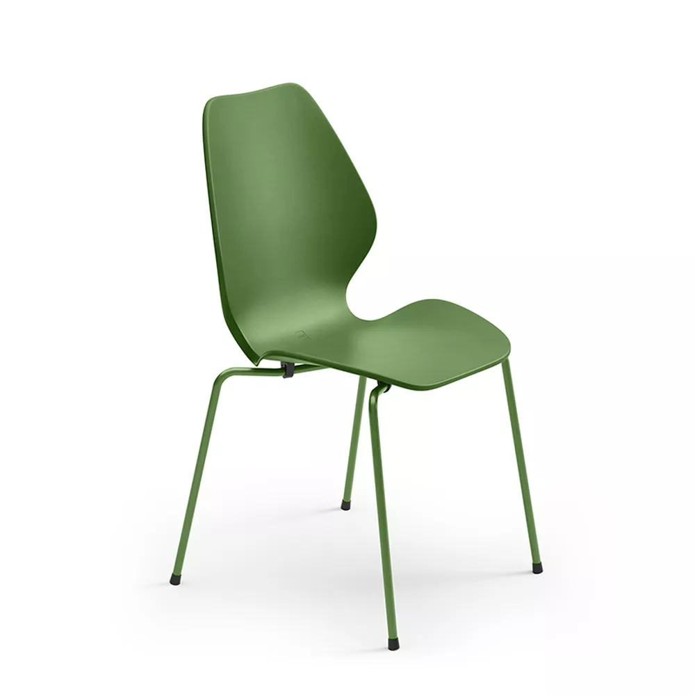 City plast medium grönn med ton i ton understell fra Fora Form