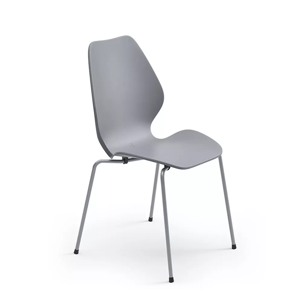 City plast medium grå med ton i ton understell fra Fora Form