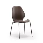 City leather cover chair in Chestnut frrom Fora Form