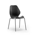 City leather cover chair in Black Ink frrom Fora Form