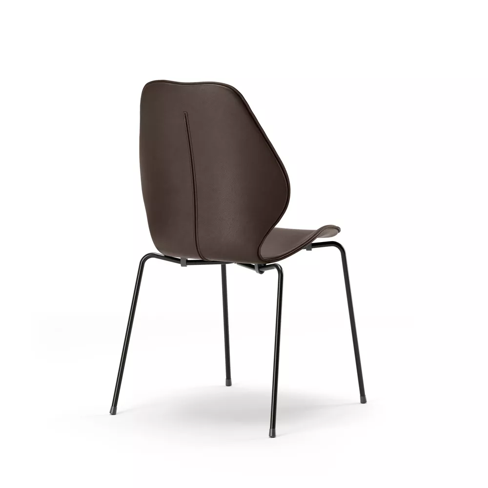 City leather cover chair in Chestnut from Fora Form